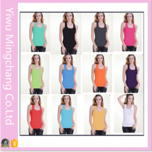 Fashion Candy Colors Women Round Neck Summer Cotton Tank Top